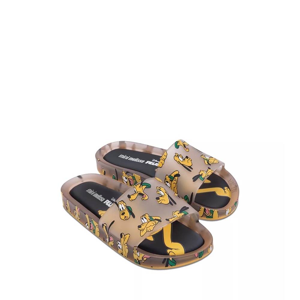 Melissa Tan Pluto Print Slide Sandals